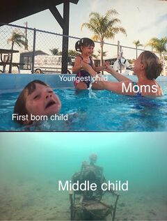 Mother Ignoring Kid Drowning In A Pool meme #2