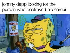 SpongeBob Wanted Maniac meme #1