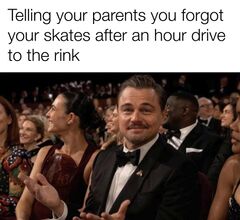 Leonardo DiCaprio Oscars Shrug meme #3