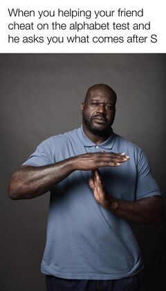 Shaq Timeout meme #1