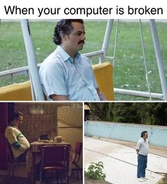Pablo Escobar Waiting meme #3