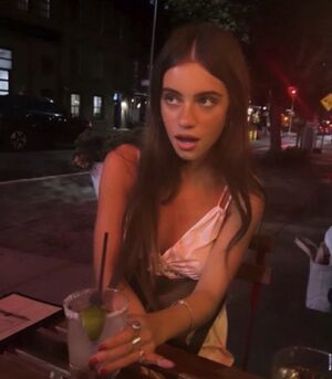 Brooke Flecca Surprised With Margarita: blank meme template