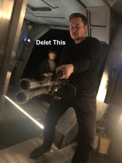 Elon Musk Holding a Minigun meme #3