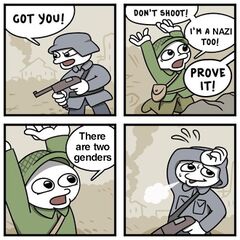 Don't Shoot, I'm a Nazi Too meme #4