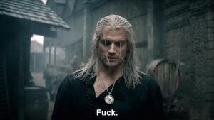 Geralt's «Fuck»: blank meme template