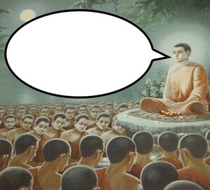 Buddha Enlightenment: blank meme template