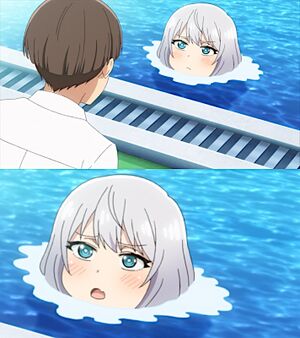 Senpai of the Pool: blank meme template