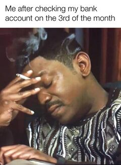 Stressed Mekhi Phifer Smoking meme #2