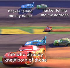 Lightning McQueen Drifting meme #1
