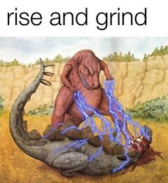 Dinosaur Zapping Stegosaurus With Lightning meme #3