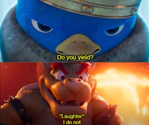 King Penguin's «Do You Yield?»: blank meme template