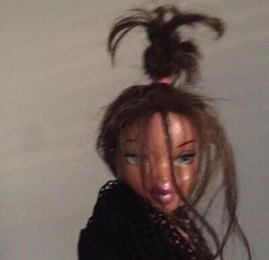 Messy Hair Bratz Doll: blank meme template