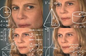 Confused Math Lady: blank meme template