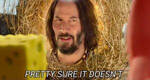 Tumbleweed Keanu Reeves: blank meme template