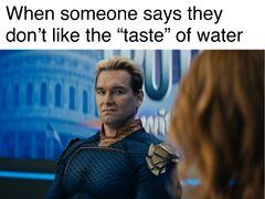 Disgusted Homelander meme #1