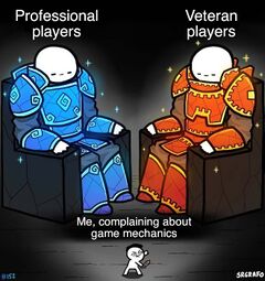 Professional Players vs Veteran Players meme #1