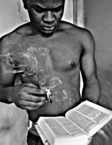 File:Man Reading the Bible and Smoking a Blunt.jpg