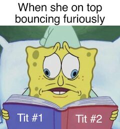 SpongeBob Reading Two Pages at Once meme #4
