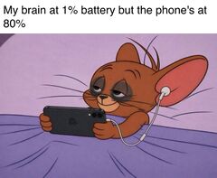 Sleepy Jerry in Bed With Phone meme #2