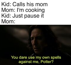 You Dare Use My Own Spells Against Me meme #1