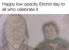 Low Opacity Elrond Healing Frodo meme #1