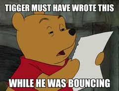 Winnie the Pooh Reading meme #4