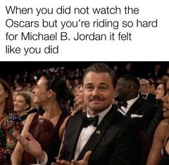 Leonardo DiCaprio Oscars Shrug meme #1