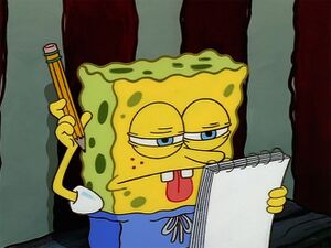 SpongeBob Thinking: blank meme template
