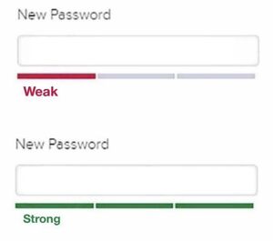 Weak vs. Strong Password: blank meme template