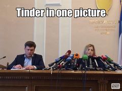 Natalia Poklonskaya Behind Microphones meme #4