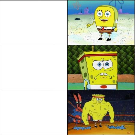 Increasingly Buff SpongeBob - Meming Wiki