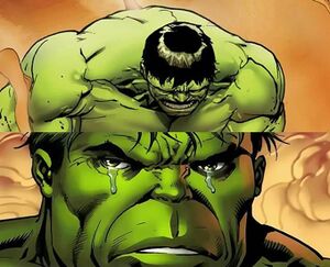 The Hulk Crying: blank meme template