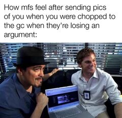 Dexter and Angel Batista On a Computer meme #1