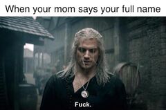 Geralt's «Fuck» meme #3